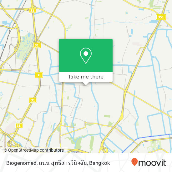 Biogenomed, ถนน สุทธิสารวินิจฉัย map