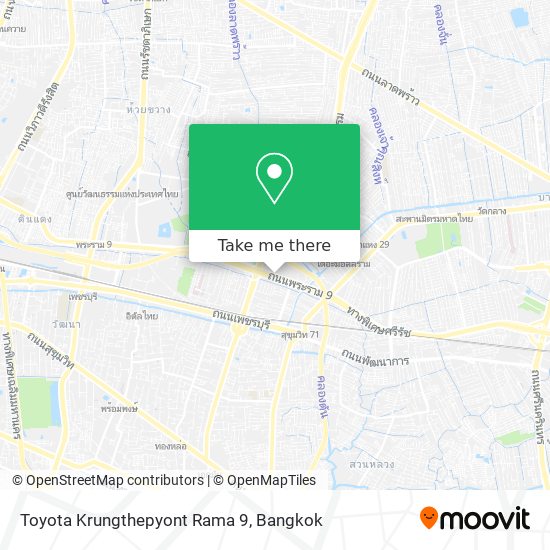 Toyota Krungthepyont Rama 9 map