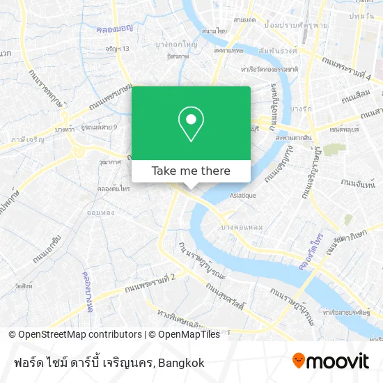 ฟอร์ด ไซม์ ดาร์บี้ เจริญนคร map