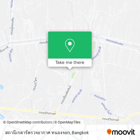 สถานีเรดาร์ตรวจอากาศ หนองจอก map