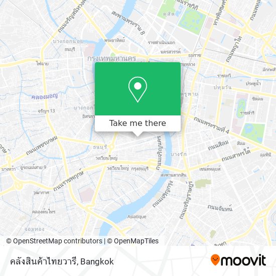 คลังสินค้าไทยวารี map