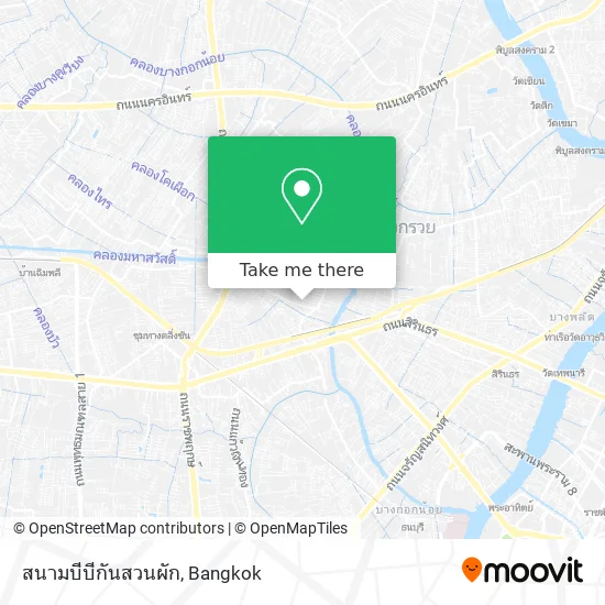 สนามบีบีกันสวนผัก map