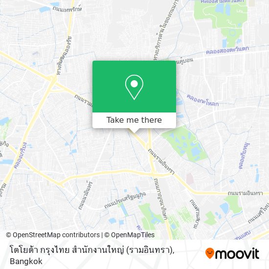 โตโยต้า กรุงไทย สำนักงานใหญ่ (รามอินทรา) map