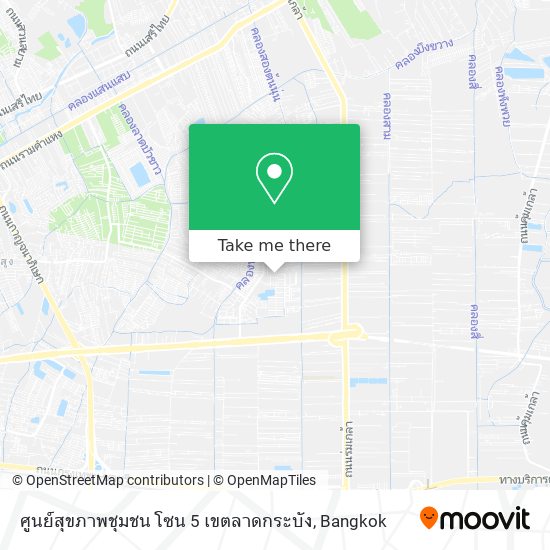 ศูนย์สุขภาพชุมชน โซน 5 เขตลาดกระบัง map