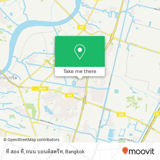 ที สอง ที, ถนน บอนด์สตรีท map