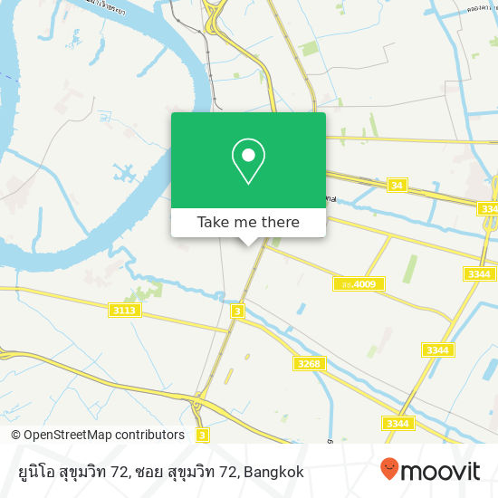 ยูนิโอ สุขุมวิท 72, ซอย สุขุมวิท 72 map