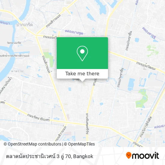 ตลาดนัดประชานิเวศน์ 3 อู่ 70 map