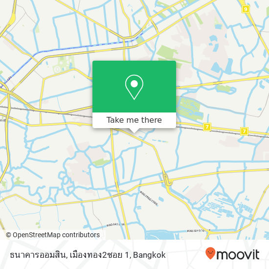 ธนาคารออมสิน, เมืองทอง2ซอย 1 map