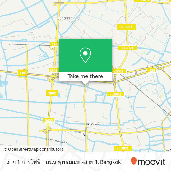 สาย 1 การไฟฟ้า, ถนน พุทธมณฑลสาย 1 map