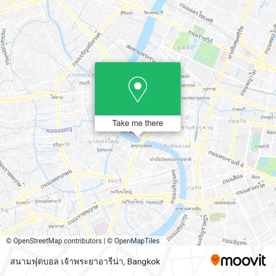สนามฟุตบอล เจ้าพระยาอารีน่า map