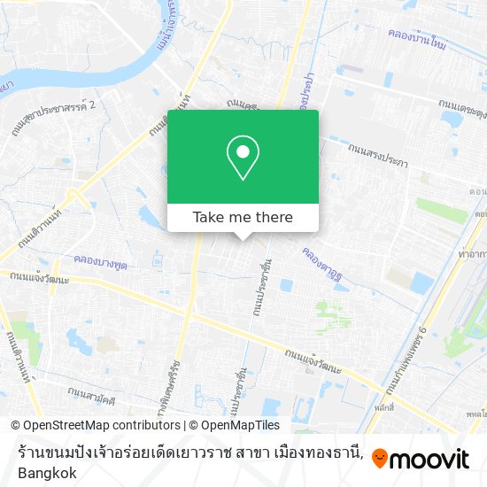 ร้านขนมปังเจ้าอร่อยเด็ดเยาวราช สาขา เมืองทองธานี map