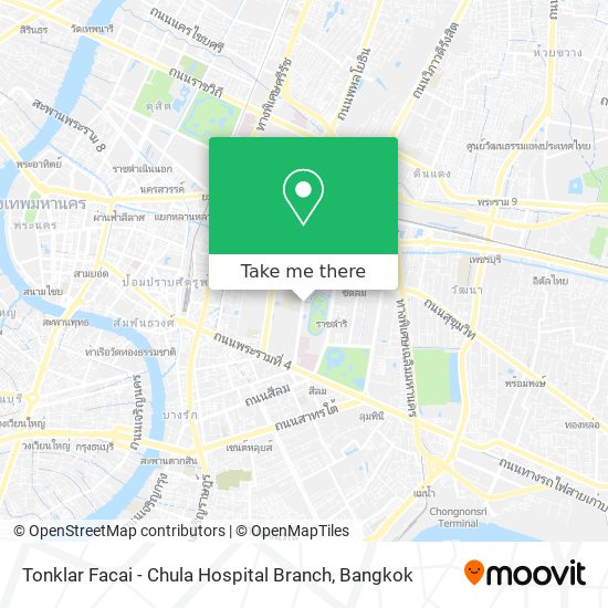 Tonklar Facai - Chula Hospital Branch map