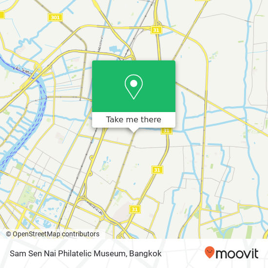 Sam Sen Nai Philatelic Museum map
