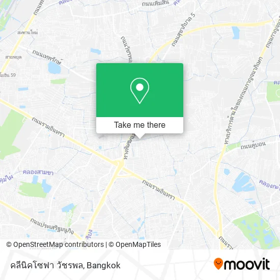 คลีนิคโซฟา วัชรพล map