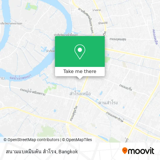 สนามแบดมินตัน สำโรง map