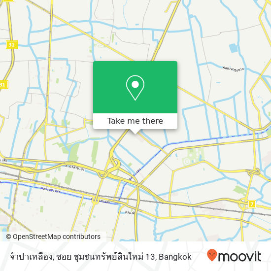 จำปาเหลือง, ซอย ชุมชนทรัพย์สินใหม่ 13 map