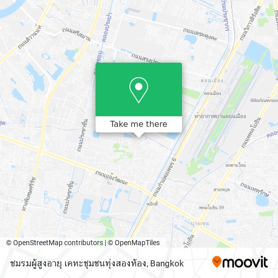 ชมรมผู้สูงอายุ เคหะชุมชนทุ่งสองห้อง map