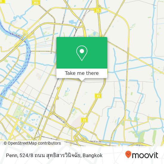 Penn, 524 / 8 ถนน สุทธิสารวินิจฉัย map