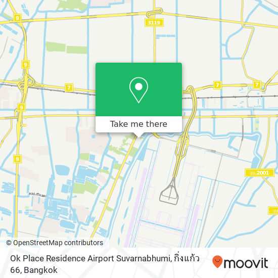 Ok Place Residence Airport Suvarnabhumi, กิ่งแก้ว 66 map