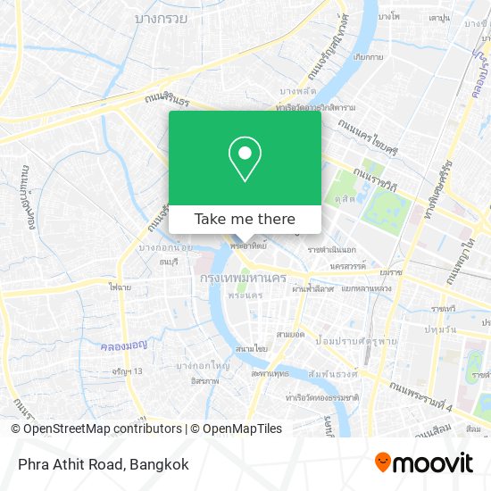 Phra Athit Road map