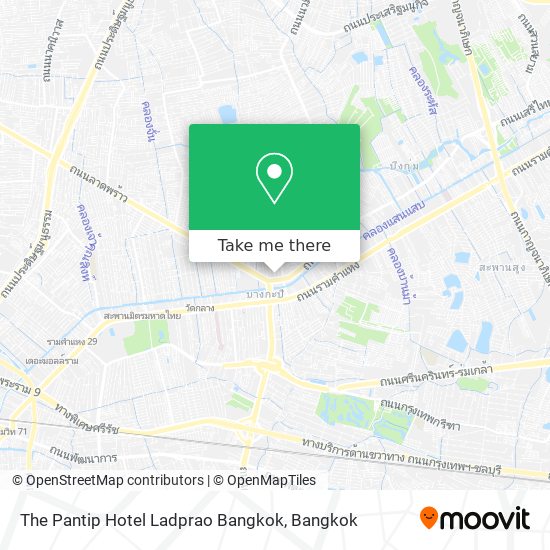 The Pantip Hotel Ladprao Bangkok map