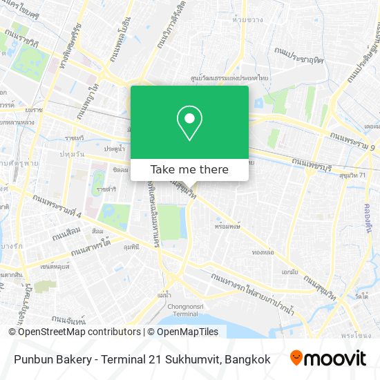 Punbun Bakery - Terminal 21 Sukhumvit map