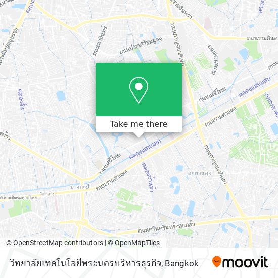 วิทยาลัยเทคโนโลยีพระนครบริหารธุรกิจ map