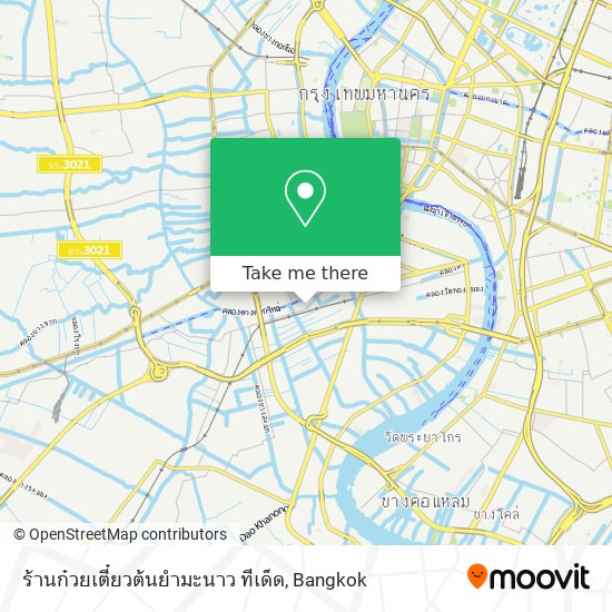 ร้านก๋วยเตี๋ยวต้นยำมะนาว ทีเด็ด map