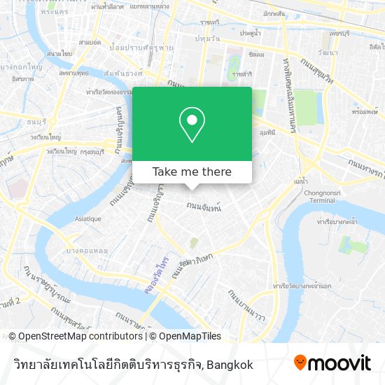 วิทยาลัยเทคโนโลยีกิตติบริหารธุรกิจ map