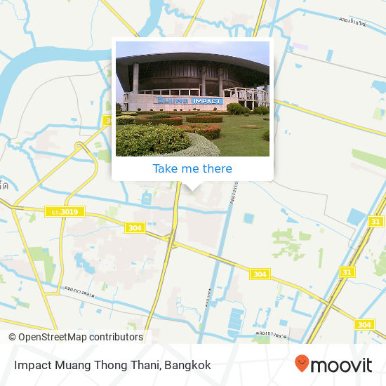 Impact Muang Thong Thani map