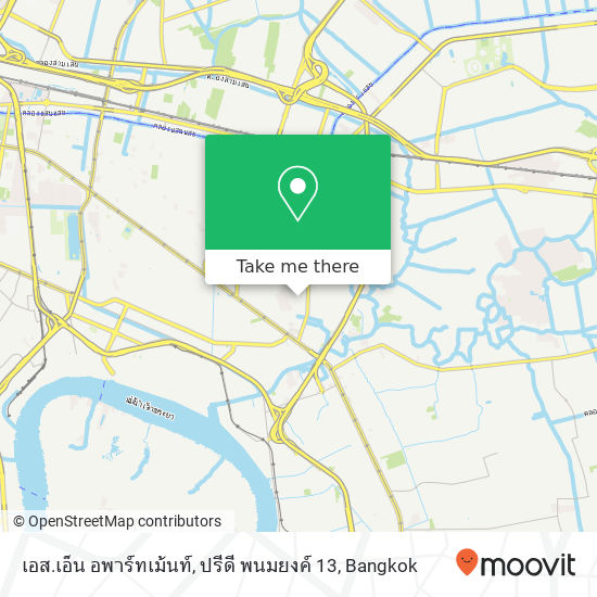 เอส.เอ็น อพาร์ทเม้นท์, ปรีดี พนมยงค์ 13 map