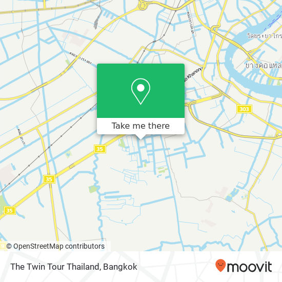 The Twin Tour Thailand map