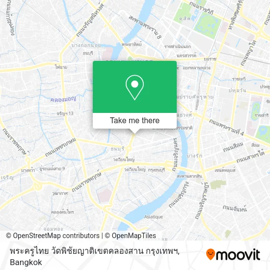 พระครูไทย วัดพิชัยญาติเขตคลองสาน กรุงเทพฯ map