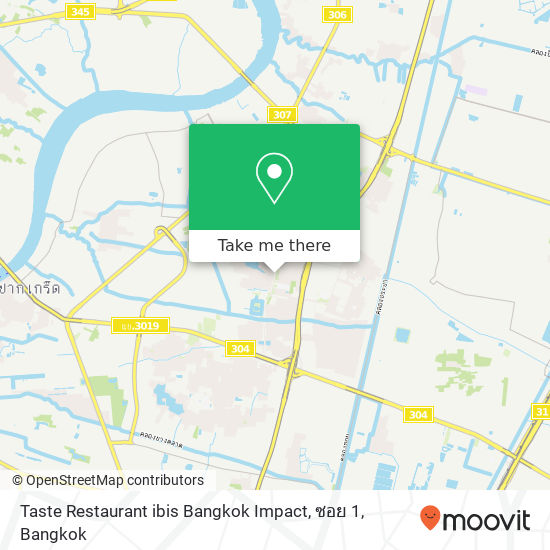 Taste Restaurant ibis Bangkok Impact, ซอย 1 map