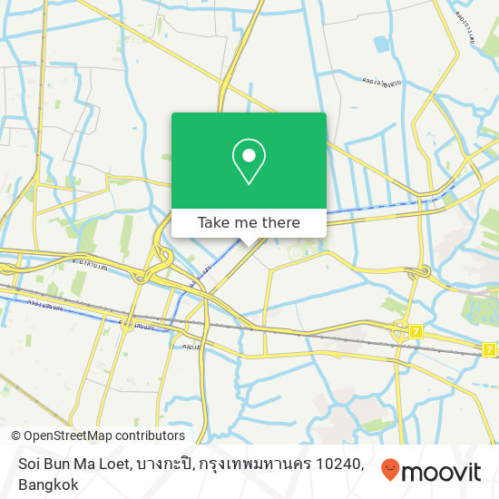 Soi Bun Ma Loet, บางกะปิ, กรุงเทพมหานคร 10240 map