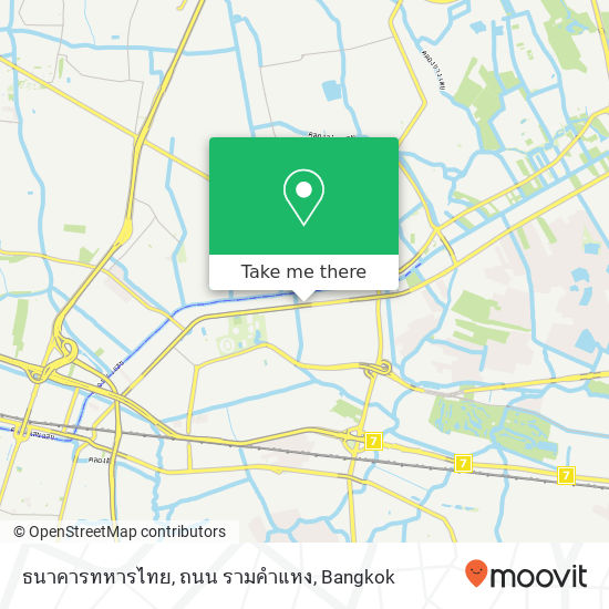 ธนาคารทหารไทย, ถนน รามคำแหง map