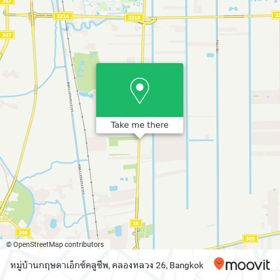 หมู่บ้านกฤษดาเอ็กซ์คลูซีพ, คลองหลวง 26 map