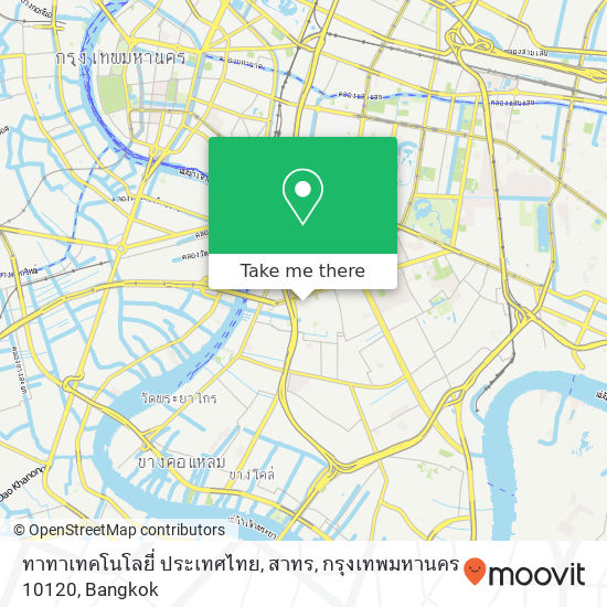 ทาทาเทคโนโลยี่ ประเทศไทย, สาทร, กรุงเทพมหานคร 10120 map