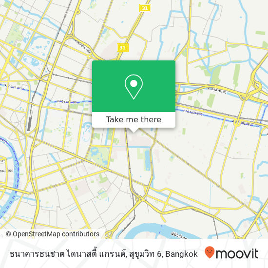 ธนาคารธนชาต ไดนาสตี้ แกรนด์, สุขุมวิท 6 map