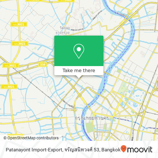 Patanayont Import-Export, จรัญสนิทวงศ์ 53 map