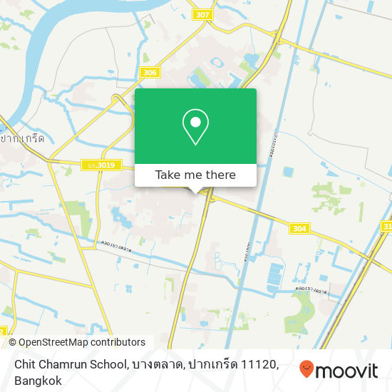 Chit Chamrun School, บางตลาด, ปากเกร็ด 11120 map