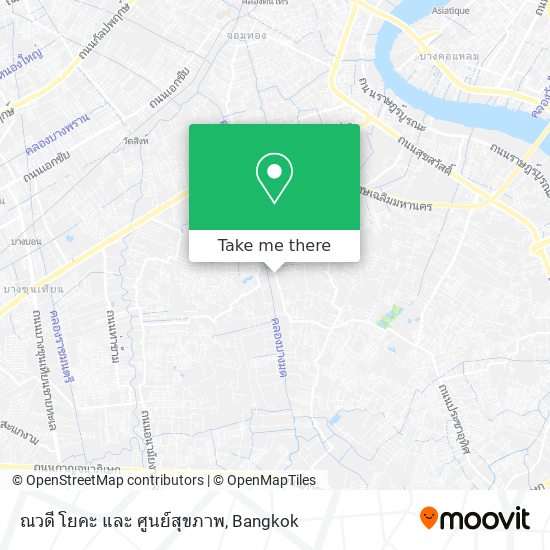 ณวดี โยคะ และ ศูนย์สุขภาพ map