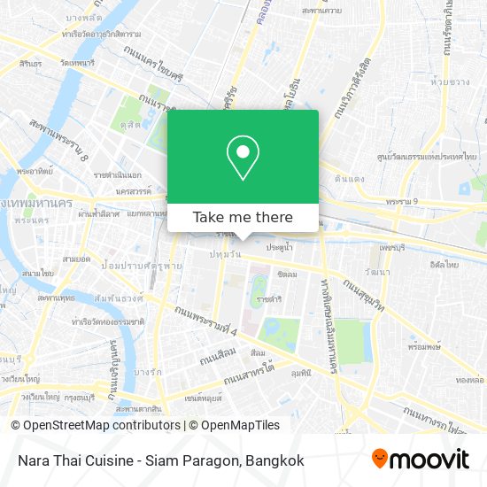 Nara Thai Cuisine - Siam Paragon map