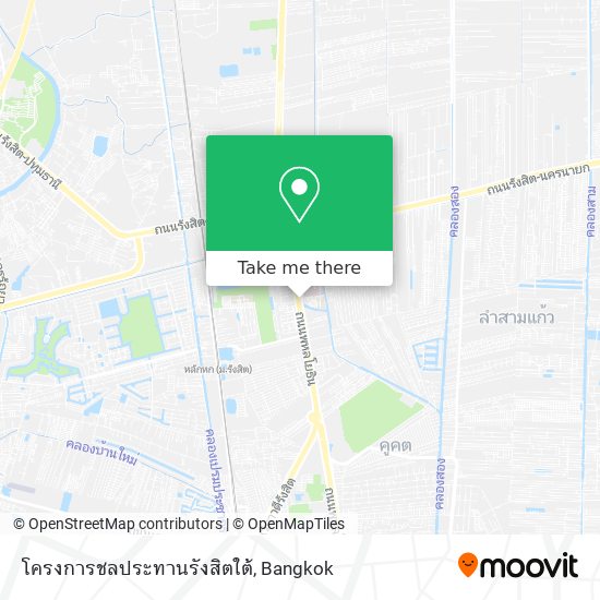 โครงการชลประทานรังสิตใต้ map