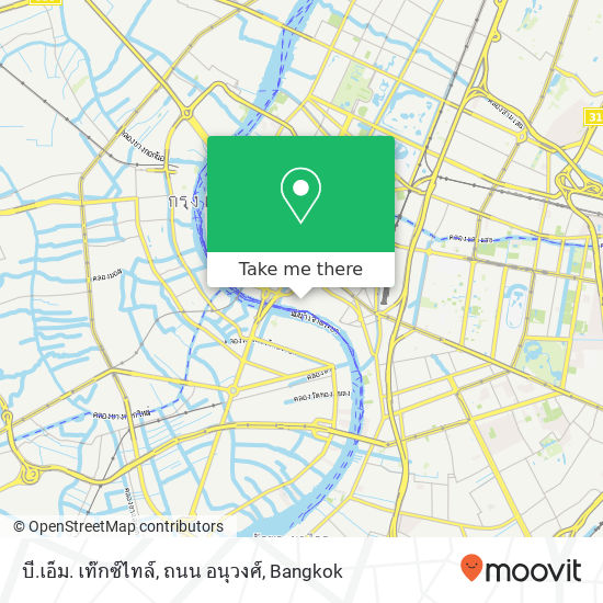 บี.เอ็ม. เท๊กซ์ไทล์, ถนน อนุวงศ์ map