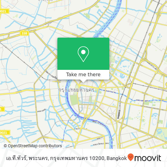 เอ.ที.ทัวร์, พระนคร, กรุงเทพมหานคร 10200 map