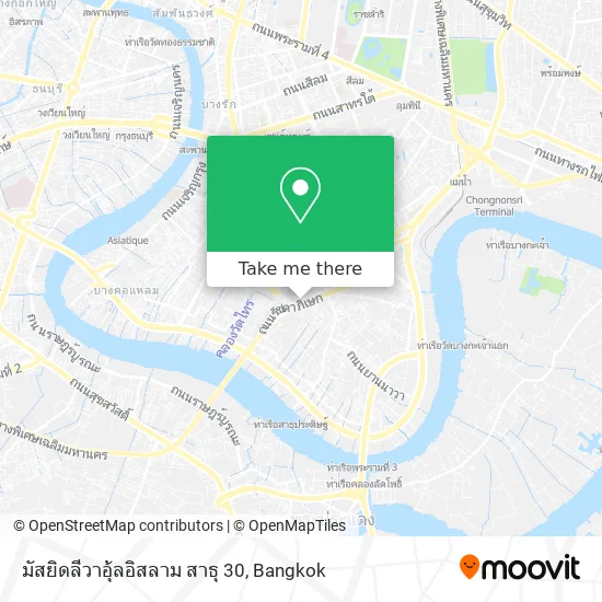 มัสยิดลีวาอุ้ลอิสลาม สาธุ 30 map