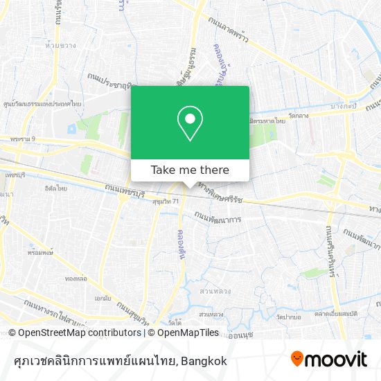 ศุภเวชคลินิกการแพทย์แผนไทย map