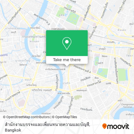 สำนักงานบรรจงและเพื่อนทนายความและบัญชี map