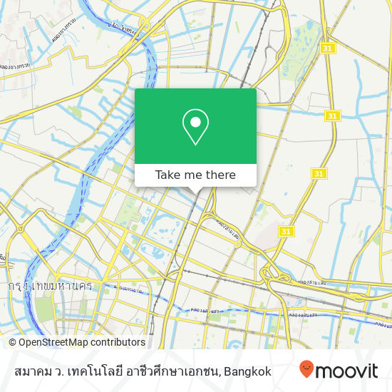 สมาคม ว. เทคโนโลยี อาชีวศึกษาเอกชน map